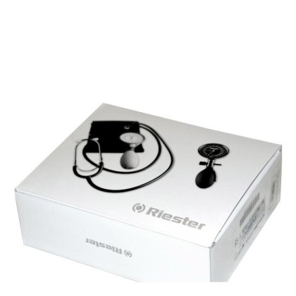 Механический тонометр Ri-San серый, манжета детская на липучке, Riester Фото товара Механический тонометр Ri-San серый, манжета детская на липучке, Riester