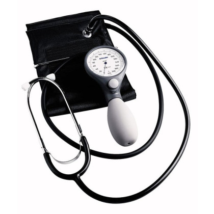 Механический тонометр со встроенным стетоскопом Ri-San серый, детская манжета, Riester Фото товара Механический тонометр со встроенным стетоскопом Ri-San серый, детская манжета, Riester