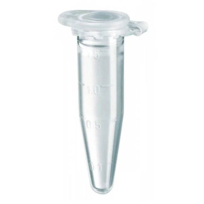 Микропробирка коническая мерная с интегрированной крышкой типа Эппендорф 1,5 мл белая, уп.250 шт Фото товара Микропробирка коническая мерная с интегрированной крышкой типа Эппендорф 1,5 мл белая, уп.250 шт