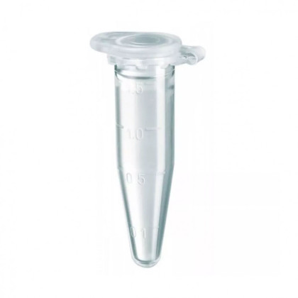 Фото товара Микропробирка типа Эппендорф 1,5 мл, ПП, градуированная (500 шт/уп) для микроцентрифугирования