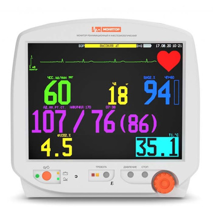 Монитор реанимационный МИТАР-01-"Р-Д" Фото товара Монитор реанимационный МИТАР-01-"Р-Д"