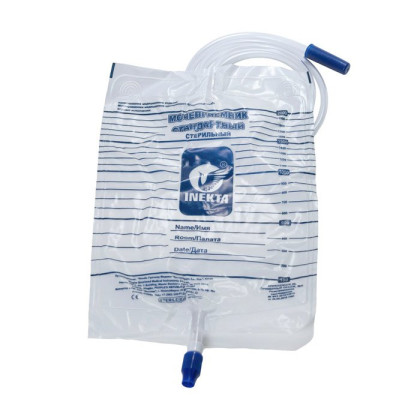 Мочеприемник INEKTA стандартный прикроватный стерильный 2л, 10 шт/уп Фото товара Мочеприемник INEKTA стандартный прикроватный стерильный 2л, 10 шт/уп