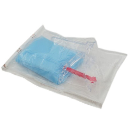 Фото товара Набор гинекологический смотровой одноразовый стерильный «Ева» (Зеркало полимерное по Куско №1, салфетка Б-16, перчатки латексные размер M)