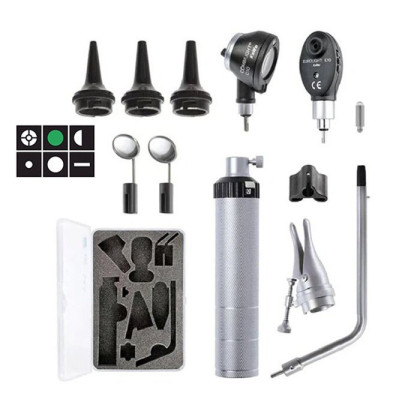 Набор для ЛОР врача Бейсик С10/Е16 KaWe - офтальмоскоп 6 апертур и отоскоп с принадлежностями Фото товара Набор для ЛОР врача Бейсик С10/Е16 KaWe - офтальмоскоп 6 апертур и отоскоп с принадлежностями