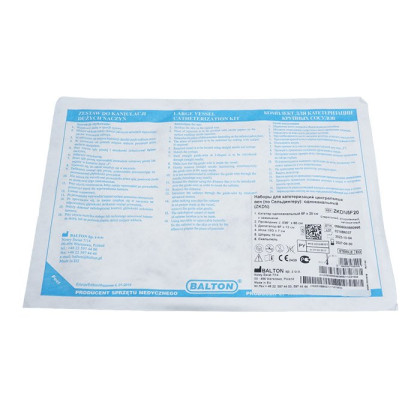 Набор по Cельдингеру 1-канальный, катетер - 5F, 20 см, Balton Фото товара Набор по Cельдингеру 1-канальный, катетер - 5F, 20 см, Balton