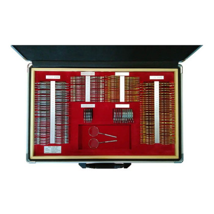 Фото товара Набор пробных линз очковых ALMAS MT-226 на 228 линз (золото/серебро) с поверкой