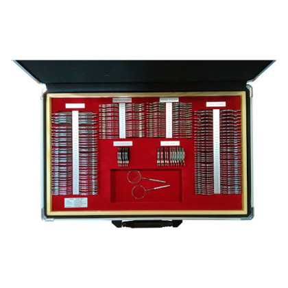 Фото товара Набор пробных линз очковых ALMAS MT-226 на 228 линз (золото/серебро), без поверки