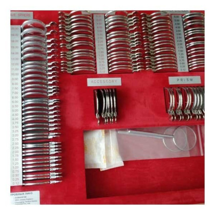 Фото товара Набор пробных очковых линз ALMAS MT-226 на 228 линз (серебро) с поверкой