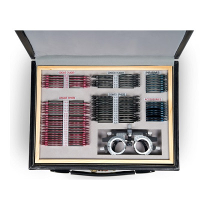 Фото товара Набор пробных очковых линз с оправой на 103 линзы (металл)