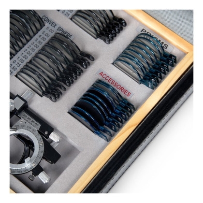 Фото товара Набор пробных очковых линз с оправой на 103 линзы (металл)