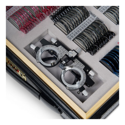 Фото товара Набор пробных очковых линз с оправой на 103 линзы (металл)