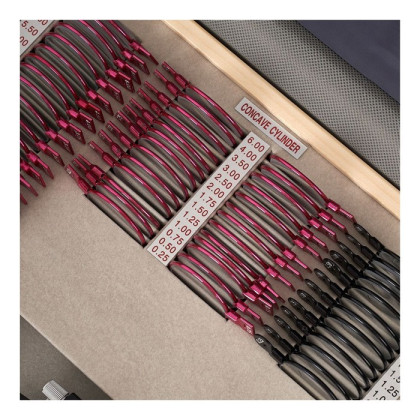 Фото товара Набор пробных очковых линз с оправой на 158 линз (металл)