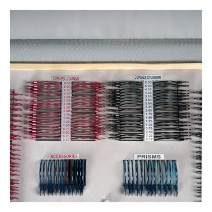 Фото товара Набор пробных очковых линз с оправой на 232 линзы (металл)