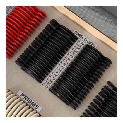 Фото товара Набор пробных очковых линз с оправой на 232 линзы (пластик)