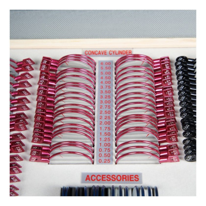 Фото товара Набор пробных очковых линз с оправой на 266 линз (металл)