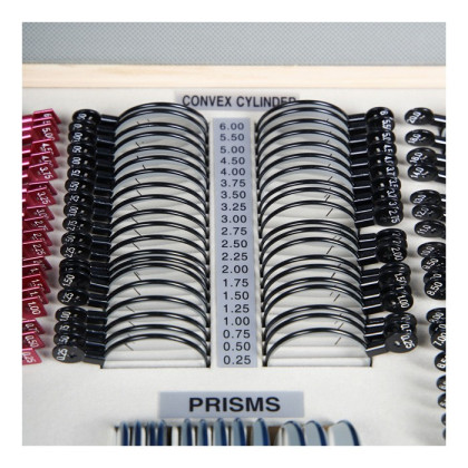 Фото товара Набор пробных очковых линз с оправой на 266 линз (металл)