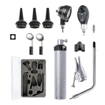 Наборы для ЛОР врача Бейсик С10/Е10 KaWe - офтальмоскоп 1 апертура и отоскоп с принадлежностями Фото товара Наборы для ЛОР врача Бейсик С10/Е10 KaWe - офтальмоскоп 1 апертура и отоскоп с принадлежностями