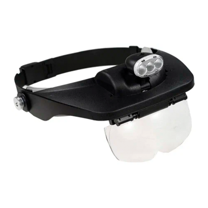 Фото товара Налобная лупа MG81001-3LED с подсветкой (Лупа 81001-3Led)