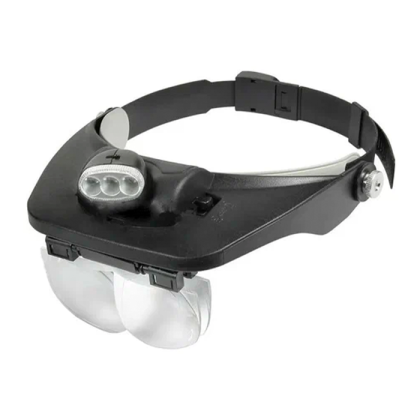 Фото товара Налобная лупа MG81001-3LED с подсветкой (Лупа 81001-3Led)