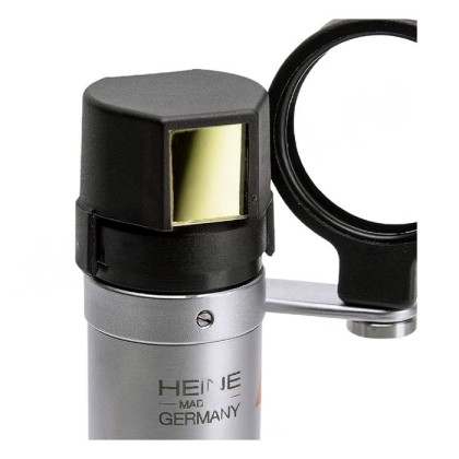 Насадка со щелевым обзором HSL150 c настольным блоком, Heine Фото товара Насадка со щелевым обзором HSL150 c настольным блоком, Heine