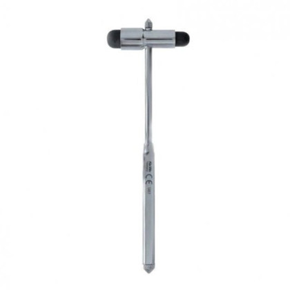 Фото товара Неврологический молоточек БУК 90г, металлическая рукоятка,  с кисточкой и иглой KaWe