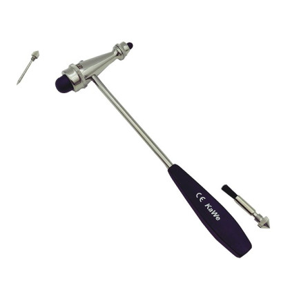 Неврологический молоточек ТРОМНЕР легкий 175г, с иглой и кисточкой, KaWe Фото товара Неврологический молоточек ТРОМНЕР легкий 175г, с иглой и кисточкой, KaWe