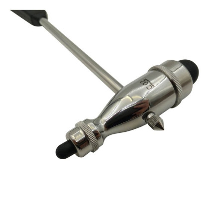 Неврологический молоточек ТРОМНЕР тяжелый 200г, с иглой и кисточкой, KaWe Фото товара Неврологический молоточек ТРОМНЕР тяжелый 200г, с иглой и кисточкой, KaWe