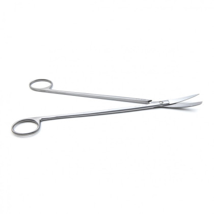 Фото товара Ножницы CRAFOORD, для глубоких полостей, с одним острым концом вертикально-изогнутые, 230 мм (Н-124-1р), МИЗТ