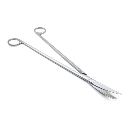 Фото товара Ножницы CRAFOORD, для глубоких полостей, с одним острым концом вертикально-изогнутые, 280 мм (Н-128-1р), МИЗТ