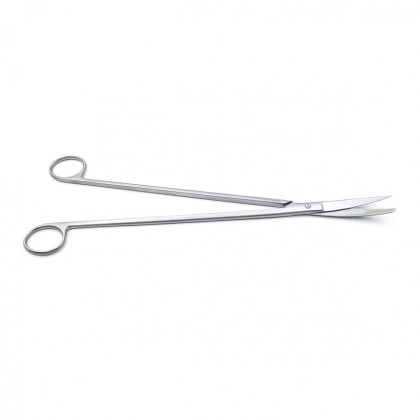 Фото товара Ножницы CRAFOORD, для глубоких полостей, с одним острым концом вертикально-изогнутые, 280 мм (Н-128-1р), МИЗТ