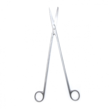 Фото товара Ножницы CRAFOORD, для глубоких полостей, с одним острым концом вертикально-изогнутые, 300 мм (Н-126-1р), МИЗТ