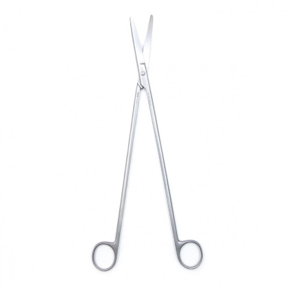 Фото товара Ножницы CRAFOORD, для глубоких полостей, тупоконечные вертикально-изогнутые, 300 мм (Н-126р), МИЗТ