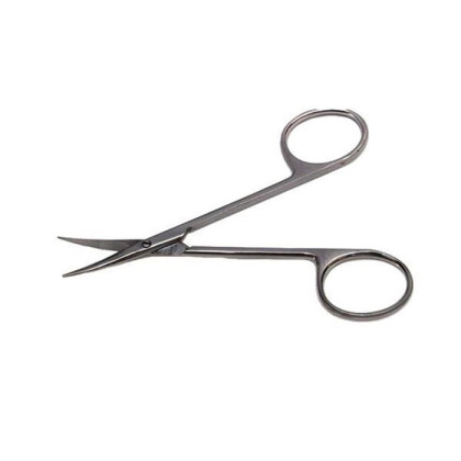 Фото товара Ножницы Iris изогнутые 115 мм (Ножницы глазные тупоконечные, вертикально - изогнутые 115 мм) Sammar