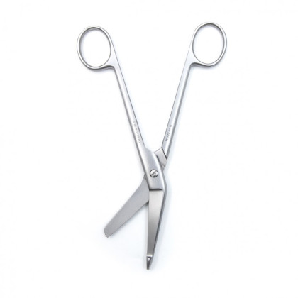 Фото товара Ножницы LISTER, горизонтально-изогнутые с пуговкой, 185 мм (Н-14р), МИЗТ