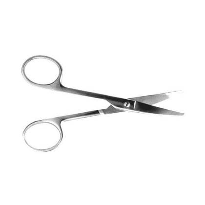 Фото товара Ножницы MOD. BONN, глазные тупоконечные вертикально-изогнутые, 113 мм (Н-42р)), МИЗТ