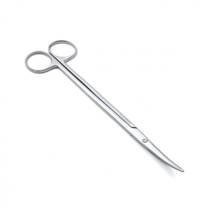 Фото товара Ножницы TOENNIS-ADSON, с узкими закругленными лезвиями, вертикально-изогнутые, 175 мм (Н-25р), МИЗТ