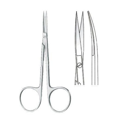 Ножницы глазные IRIS, изогнутые, остроконечные 9 см KLS Martin Фото товара Ножницы глазные IRIS, изогнутые, остроконечные 9 см KLS Martin