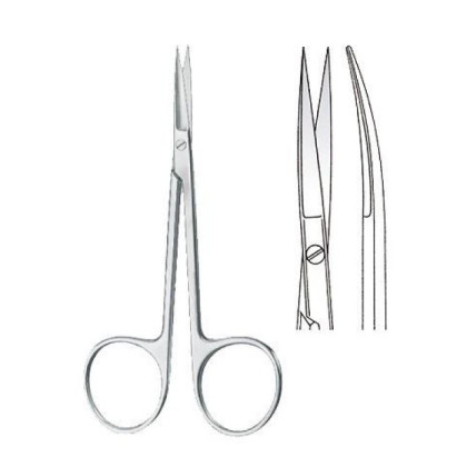 Фото товара Ножницы глазные IRIS, прямые, остроконечные, 9 см KLS Martin