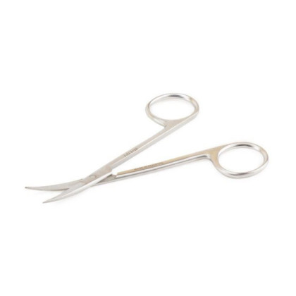 Ножницы глазные вертикально изогнутые остроконечные 113мм Фото товара Ножницы глазные вертикально изогнутые остроконечные 113мм