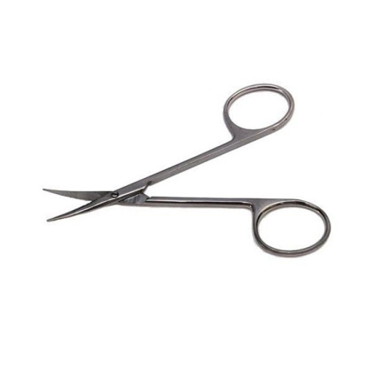 Ножницы глазные тупоконечные, вертикально - изогнутые, 113 мм Sammar Фото товара Ножницы глазные тупоконечные, вертикально - изогнутые, 113 мм Sammar