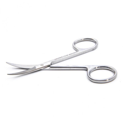 Ножницы глазные, тонкие, изогнутые по плоскости, 9см, Surgicon Фото товара Ножницы глазные, тонкие, изогнутые по плоскости, 9см, Surgicon