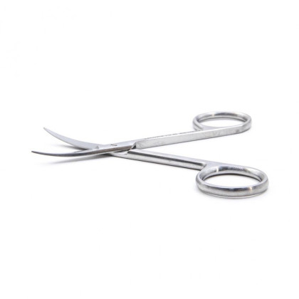 Ножницы глазные, тонкие, изогнутые по плоскости, 9см, Surgicon Фото товара Ножницы глазные, тонкие, изогнутые по плоскости, 9см, Surgicon