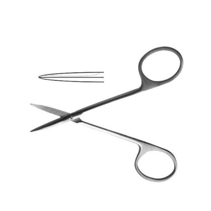 Ножницы д/роговицы тупоконечные прямые Фото товара Ножницы д/роговицы тупоконечные прямые