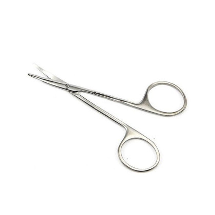 Ножницы д/роговицы тупоконечныек вертик. изогнутые, 110 мм Фото товара Ножницы д/роговицы тупоконечныек вертик. изогнутые, 110 мм