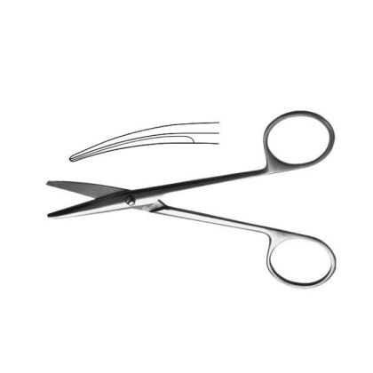 Ножницы д/энукл. вертик. Изогнутые, 125 мм Фото товара Ножницы д/энукл. вертик. Изогнутые, 125 мм