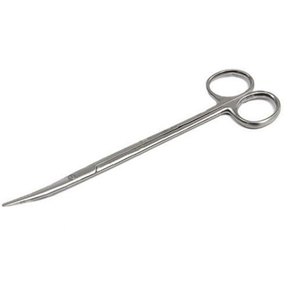 Ножницы деликатные с узкими закругленными лезвиями изогнутые 175 мм ПТО Медтехника Фото товара Ножницы деликатные с узкими закругленными лезвиями изогнутые 175 мм ПТО Медтехника