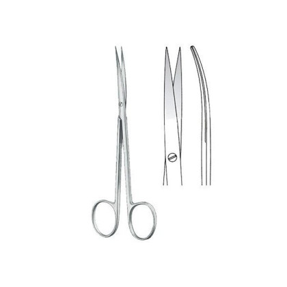 Фото товара Ножницы диссекционные по METZENBAUM-FINO (Метценбаум), остроконечные, изогнутые, 14,5 см KLS Martin