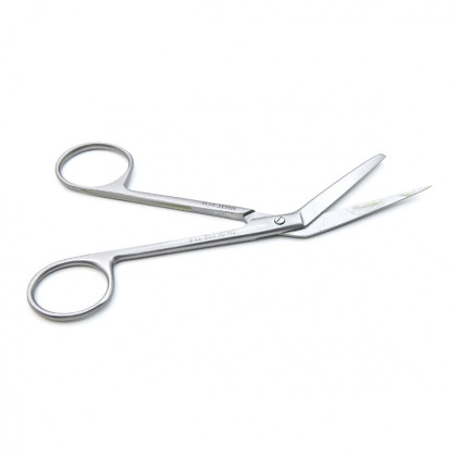 Фото товара Ножницы для вскрытия сосудов, горизонтально-изогнутые, 135 мм (Н-2р), МИЗТ