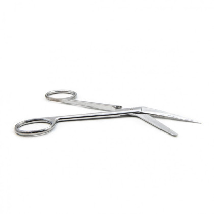 Ножницы для вскрытия сосудов, горизонтально-изогнутые, 135 мм. Surgiwell Фото товара Ножницы для вскрытия сосудов, горизонтально-изогнутые, 135 мм. Surgiwell