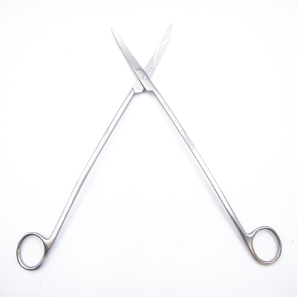 Фото товара Ножницы для глубоких полостей с двойным изгибом, 300мм (н-130s)